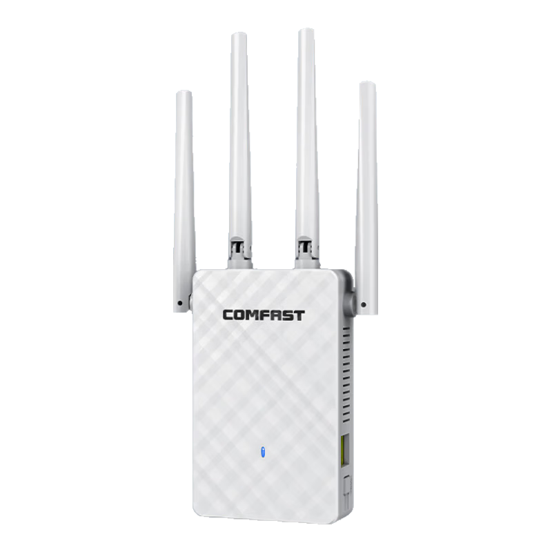 COMFAST WiFi Signal Amplifier 300M Wireless Network Repeater Extender Four Antennas Strong Wall Penetration Home Router WiFi Signal Booster CF-WR306S