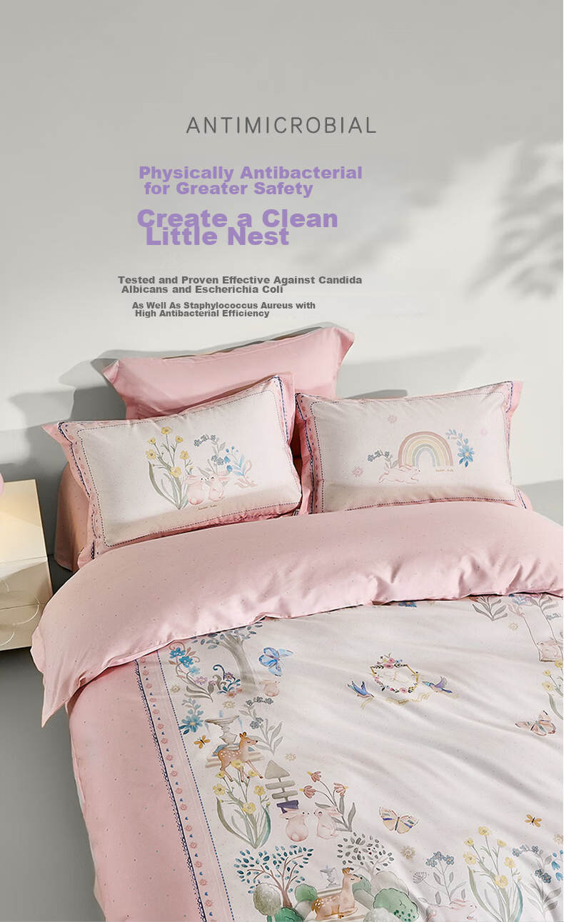 Luolai Kids 100% Cotton Quilt Cover Single Piece A-Class Double/Single Duvet Cover 200x230cm 8