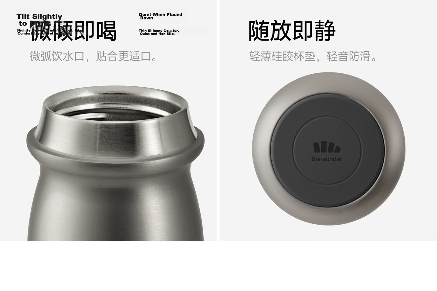 BENEUNDER Large Capacity Insulated Stainless Steel Coffee Water Bottle LC012 Birthday Gift 29