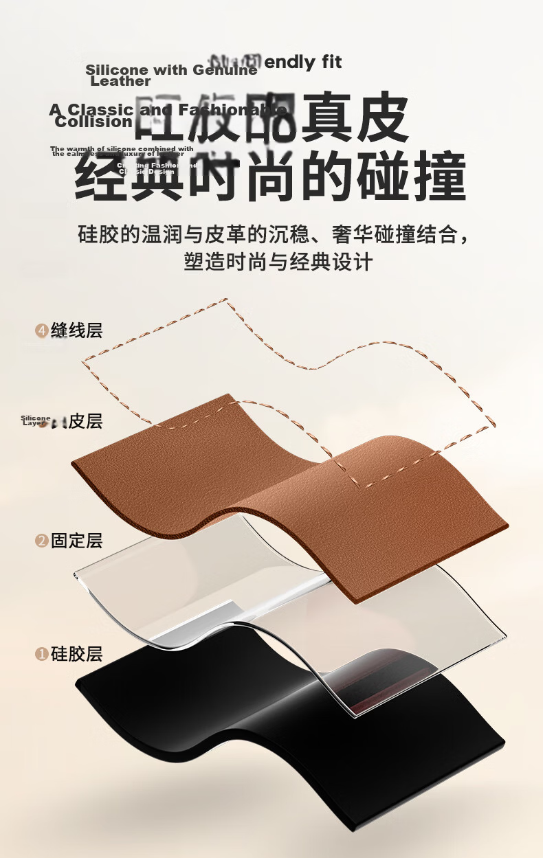 Weiqiantu [Magnetic Genuine Leather] Watch Strap Compatible with Huawei GT7/GT6/GT5/Pro, Watch6/5/pro/watch4pro, Buds2/GT4/3, Feifan Dashi 2 5