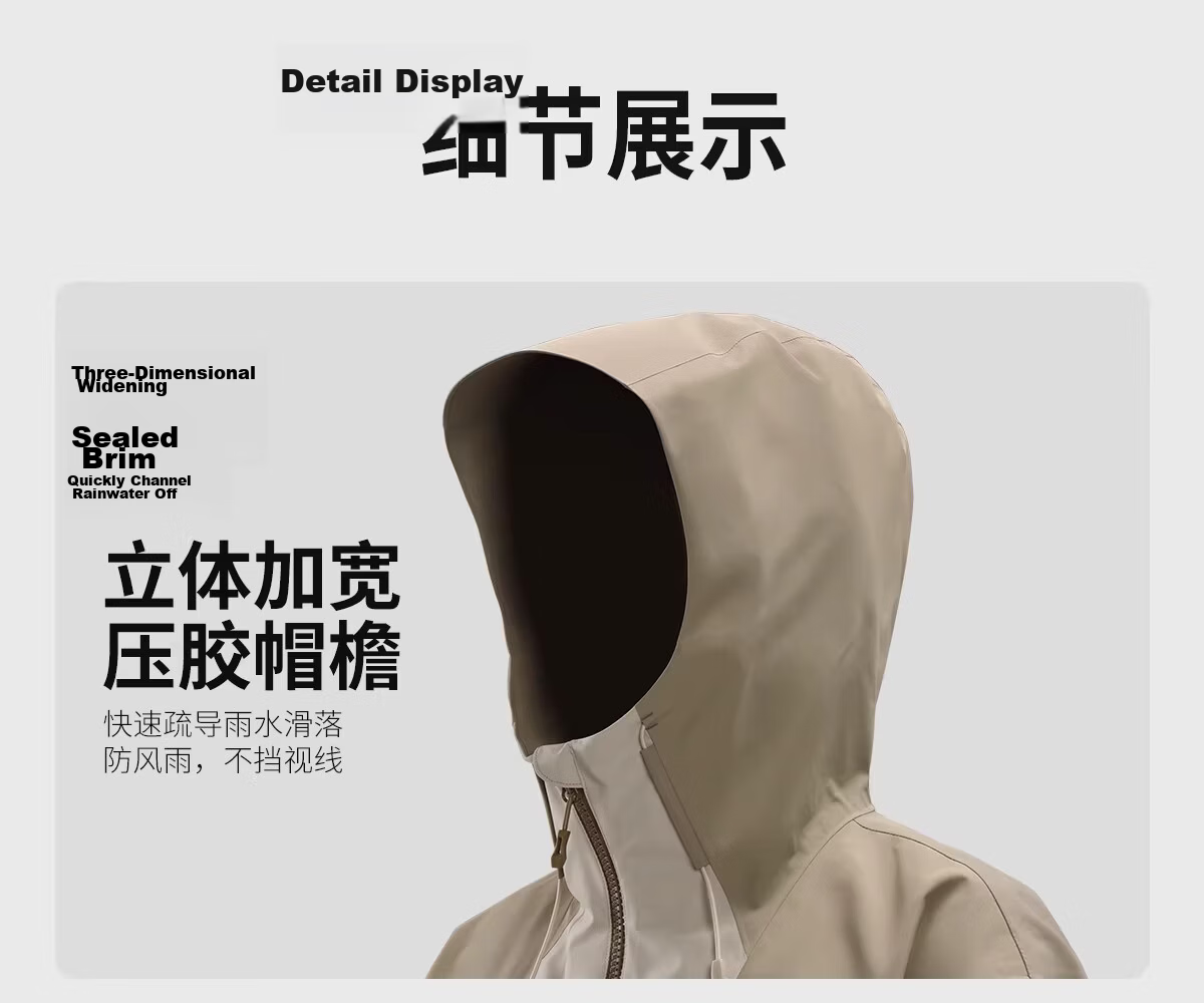 Camel Women's Outdoor Short Slim Fit Softshell Jacket 2026 Spring Windproof Waterproof Hard Shell Mountaineering Coat 24
