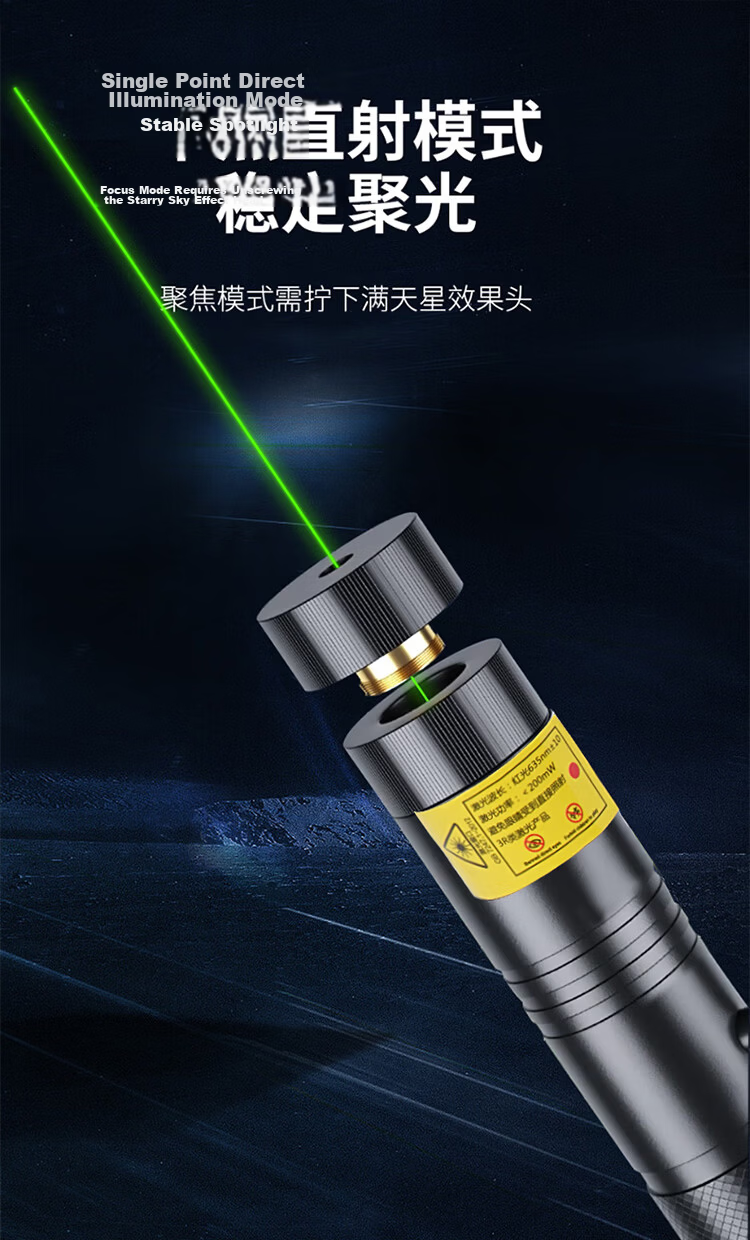 MOTIE U303 Laser Pointer JD Self-operated High Power Engineering Construction Site LCD Screen Green Light Long Range Outdoor Laser Desert Star Pointer Infrared Laser Flashlight Rechargeable 5