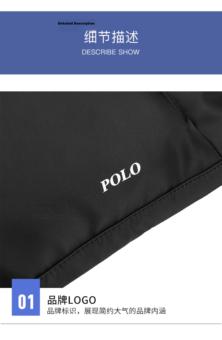 POLO Men's Travel Bag Luggage Duffle with Separate Shoe Compartment Waterproof Sports Gym Bag Business Handbag Birthday Gift 20