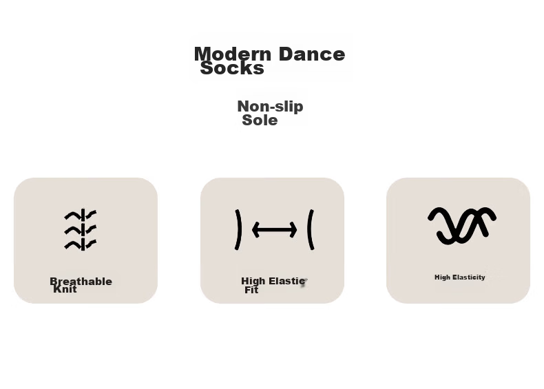 Zhiyouban Modern Dance Non-Slip Socks Children's Ballet Socks Chinese Classical Dance Practice Mid-Calf Socks for Men and Women Adults 1