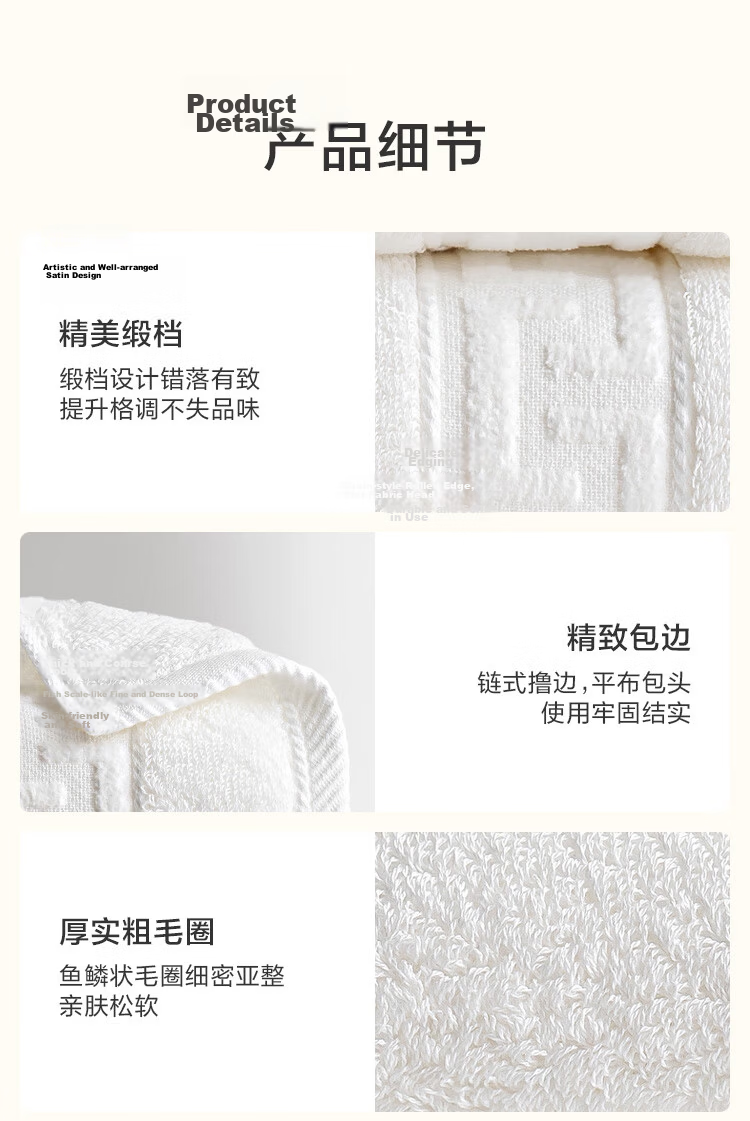 JD Original 138g Avati Long-Staple Cotton Towel, 10A Antibacterial Mite-Resistant Pure Cotton Men's Face Towel, Single Gray 14