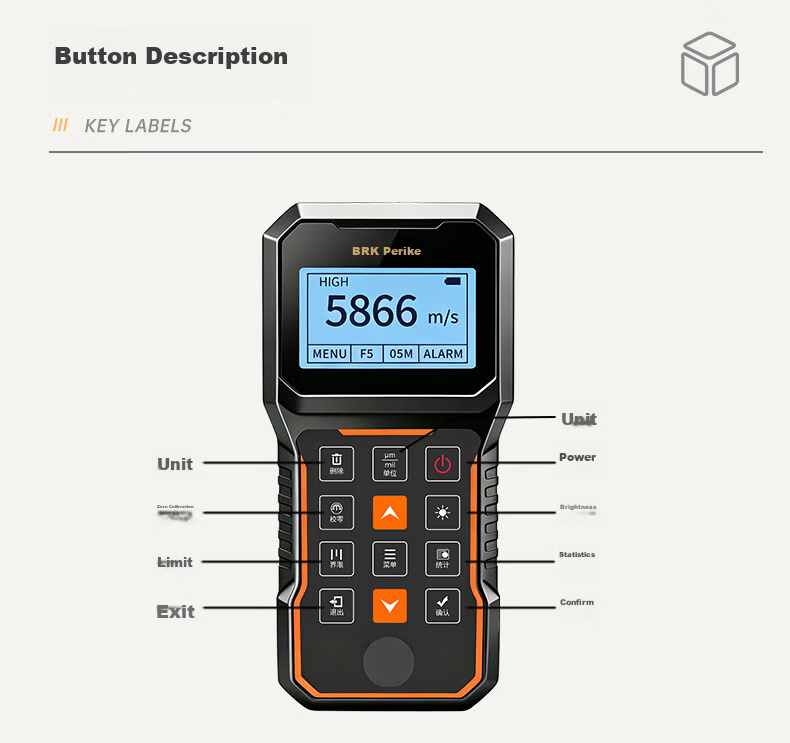 Poreek BCT-210C Coating Thickness Gauge for Galvanized, Chrome, Copper, Enamel, and Carburized Layers 13