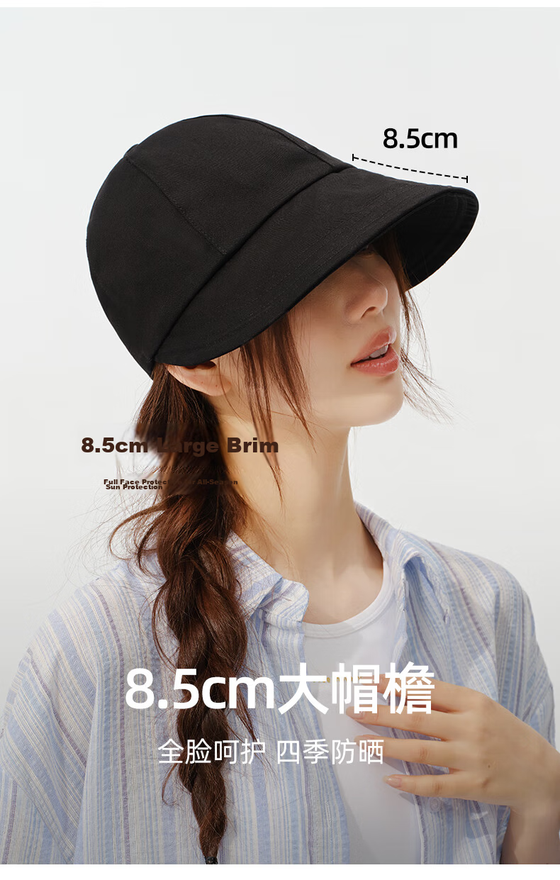 CACUSS Women's Sun Hat, Breathable Wide Brim Ice Silk UV Protection Outdoor Cycling Visor Cap 23