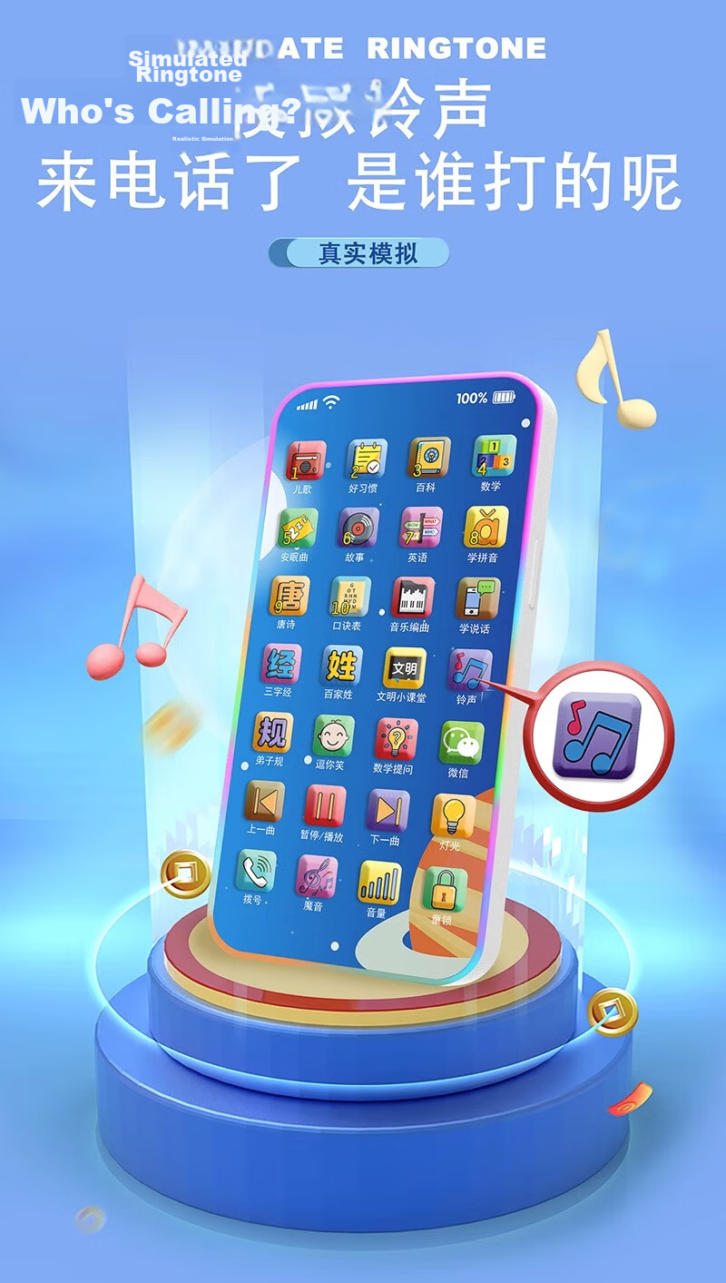 COOKSS Kids Educational Toy Phone for Babies 1-3 Years Old Realistic Phone Birthday Gift for Boys and Girls 6