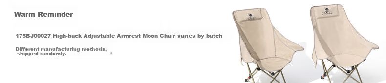 CAMEL Outdoor Folding High-Back Moon Chair Camping Armchair Fishing Portable Sketching Chair 175BJ00027 1