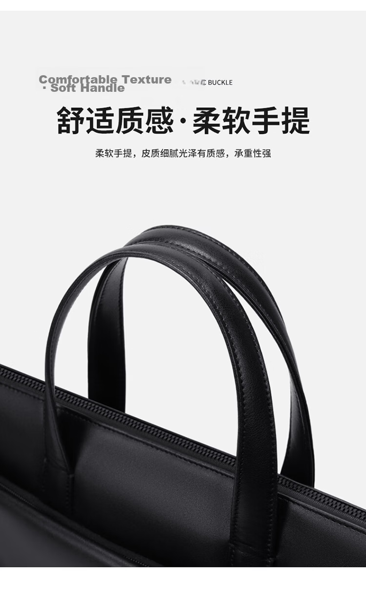 POLO Men's Business Briefcase 16-inch Laptop Bag Conference Shoulder Bag for Business Trip 11
