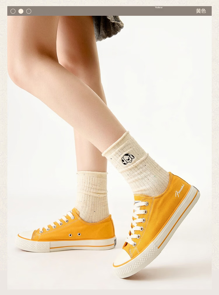 Qianjin Classic Retro Fashion Trend Canvas Shoes Breathable Non-slip Wear-resistant 2026 New Model Off-white Size 40 11