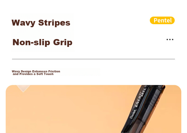Pentel [Best-Selling Product] BLN105 Retractable Black Gel Pen, Stylish 0.5mm Signing Pen, Business Student Quick-Drying Pen, Water-Based Pen Stationery, Black 5-Pack 11