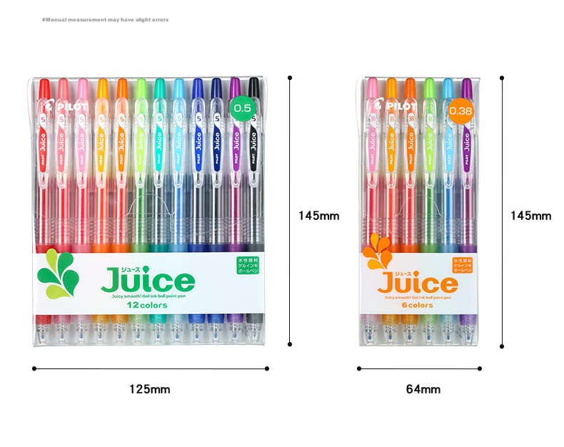 PILOT Juice Gel Pen 0.5mm Colored Retractable Gel Ink Pen Stationery Set 12-Color LJU-120EF-12C 3