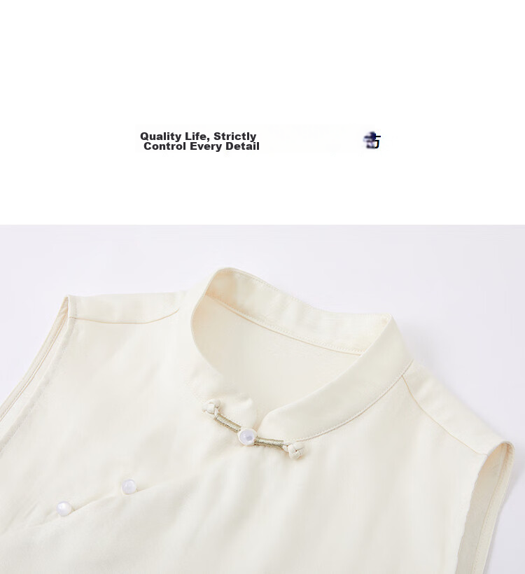 Demana Green Window Screen Summer National Style New Chinese Satin Embroidered Frog Button Sleeveless Slim Dress for Petite Women 14