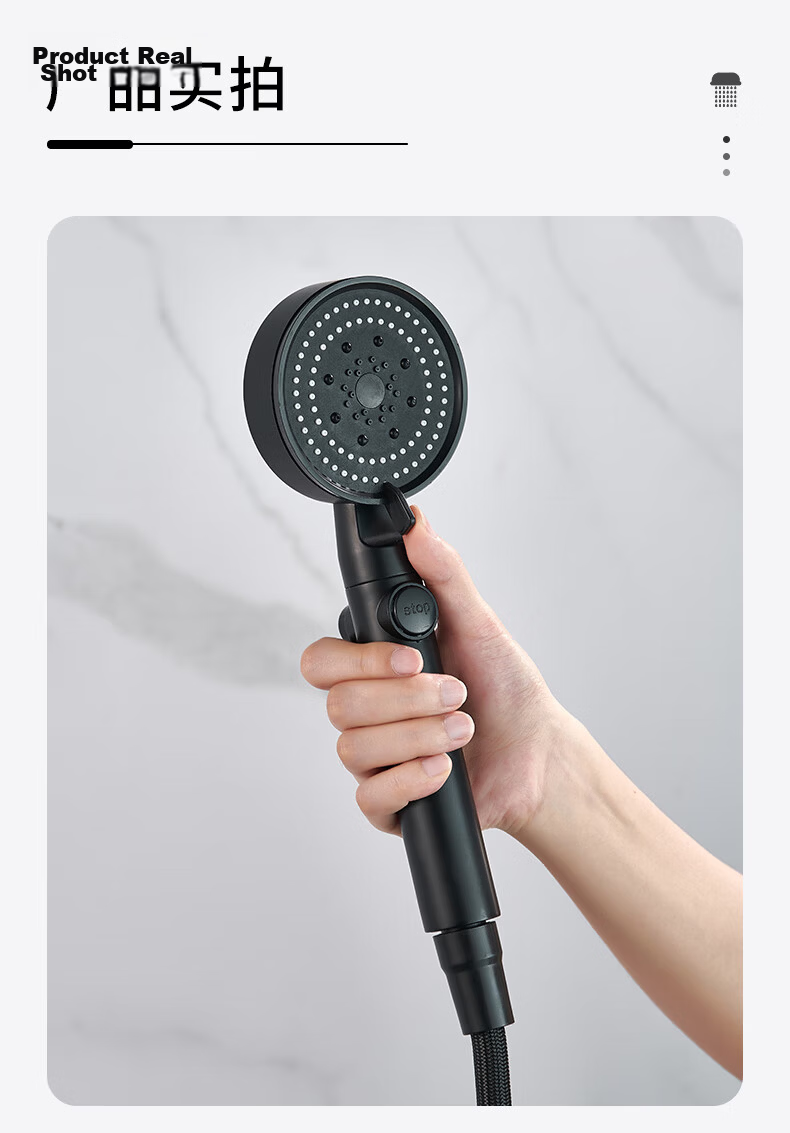 KEGOO Shower Head Set with Hose and Bracket, 3-Piece High-Pressure Handheld Shower Head, Universal Bath Sprinkler 4091 18