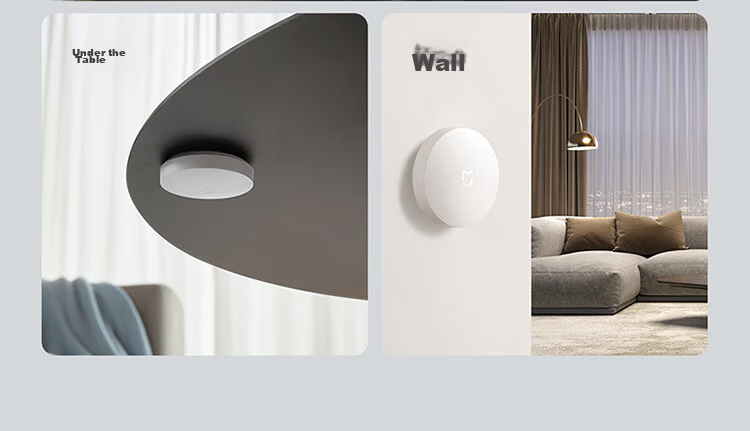 MI Wireless Bluetooth Smart Switch Button Wireless Switch Compatible with Gateway Adhesive and Portable 17