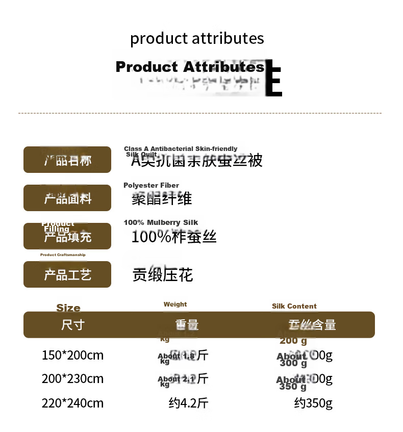 Wuyinliangpin Silk Quilt, Class A 100% Medium-Length Silk, Summer Cooling Comforter, Thin Summer Quilt, 220*240cm, Approximately 4.2 Ji 11