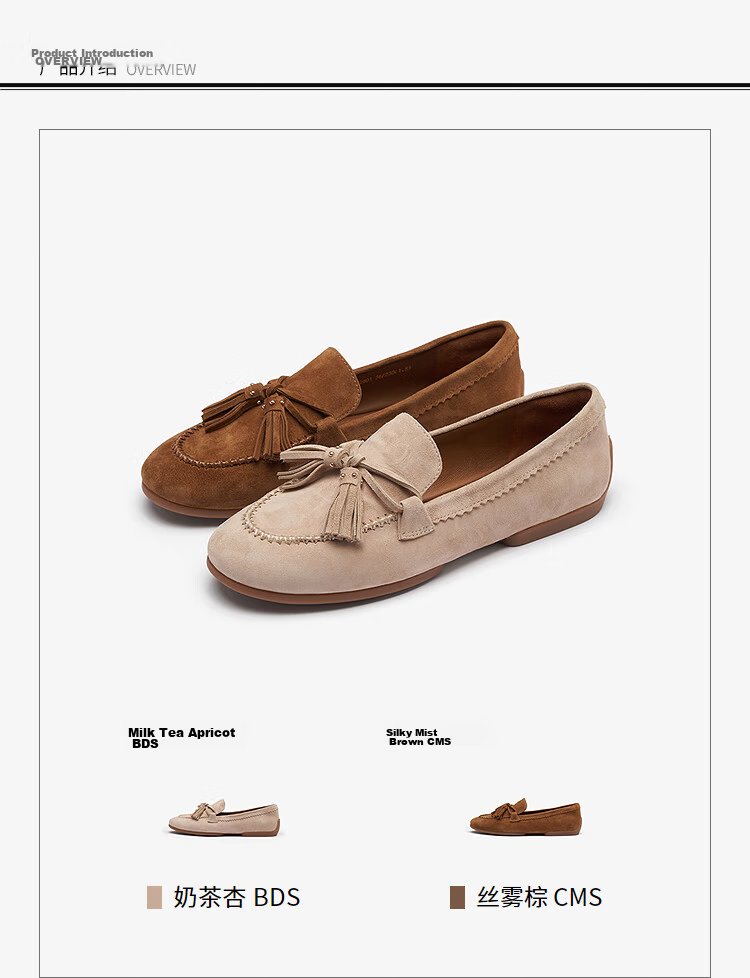 Laird 2026 Spring Summer Commuter Simple Sheepskin Comfortable Loafers Women 12601 Milk Tea Almond BDS 34 3