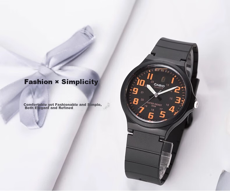 CASIO Men's Black Analog Watch Student Exam Mid-High School Unisex Couple Quartz Watch MW-240-1E2 1