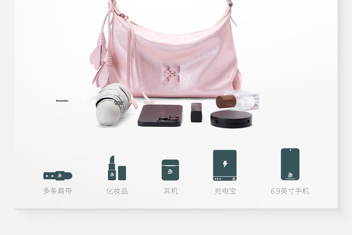 JACD Sun Qiantong Style Women's Underarm Bag 2026 New Summer Shoulder Bag Birthday Gift Valentine's Day 28