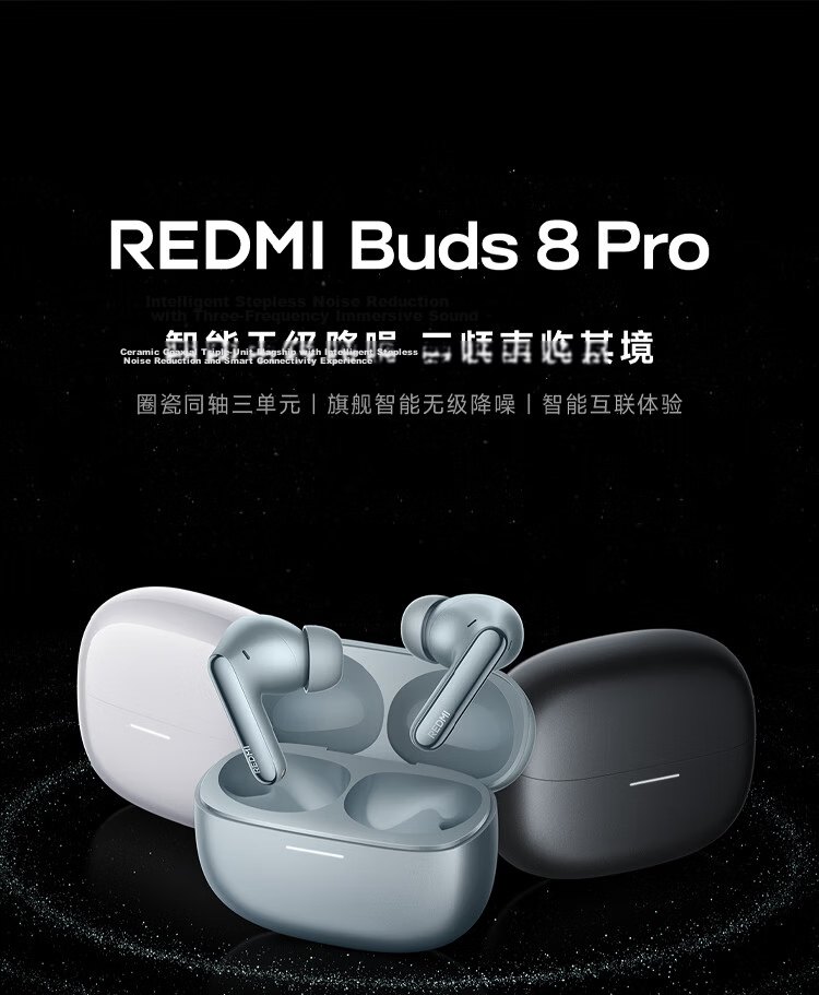 MI REDMI Buds 8 Pro True Wireless Bluetooth Noise Cancelling In-Ear Earphones for Android and Apple Phones Ice Glaze White 27