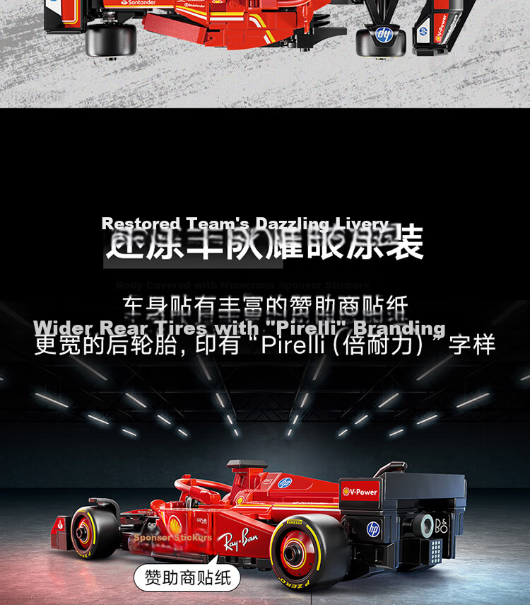 LEGO Building Blocks Racing Series 77242 Ferrari F1 Race Car Kids Boys Girls Toy Birthday Gift 6