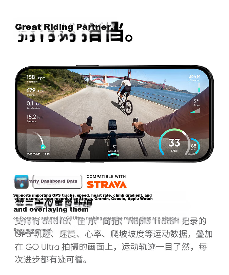 Insta360 GO Ultra Flagship Pocket Thumb Camera 4K Sports Camera Vlog Standard Kit Agile White 30