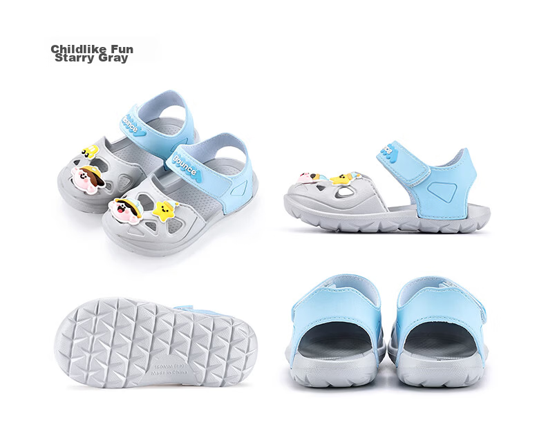 Cheerful Mario Baby Boys Summer Closed-Toe Sandals 2026 New Hollow Shoes Kids Non-Slip Soft Sole Girls Beach Shoes 14