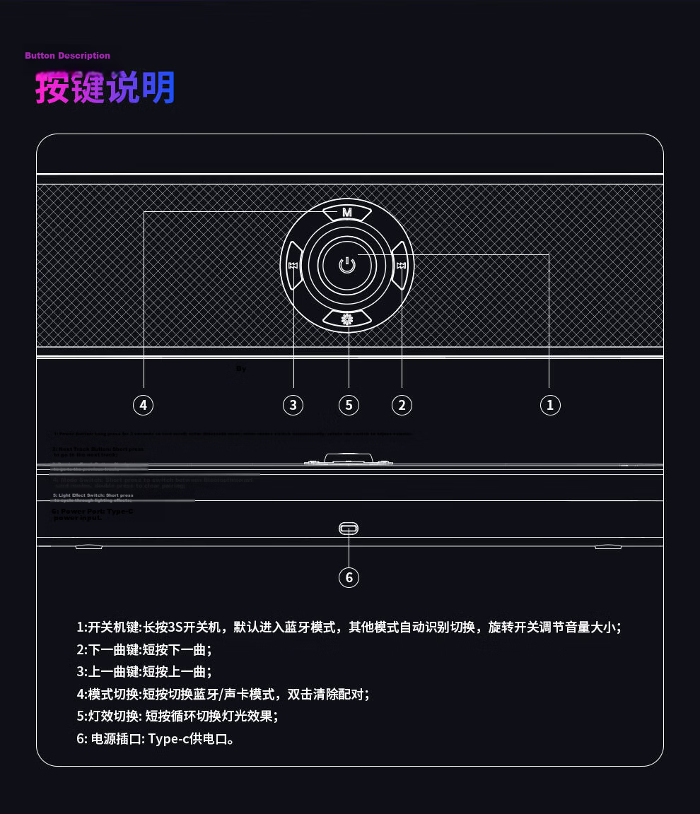 PHILIPS Bluetooth Speaker Computer Audio Home Desktop Subwoofer Multimedia PC Laptop Noise-Cancelling Microphone Delta Dawa Gaming E-sports Gift SPA6109 10