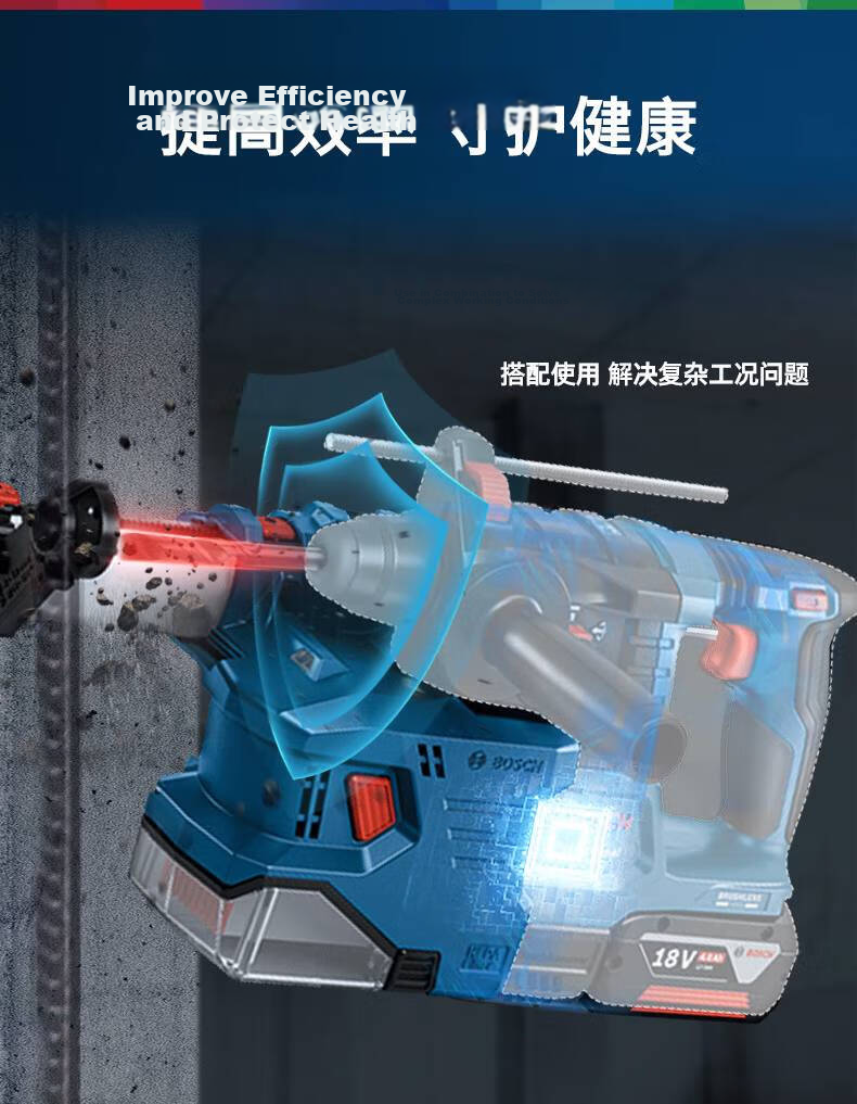BOSCH GDE12 Dust Extraction Device for GBH185 Brushless Cordless Rotary Hammer Drill 5