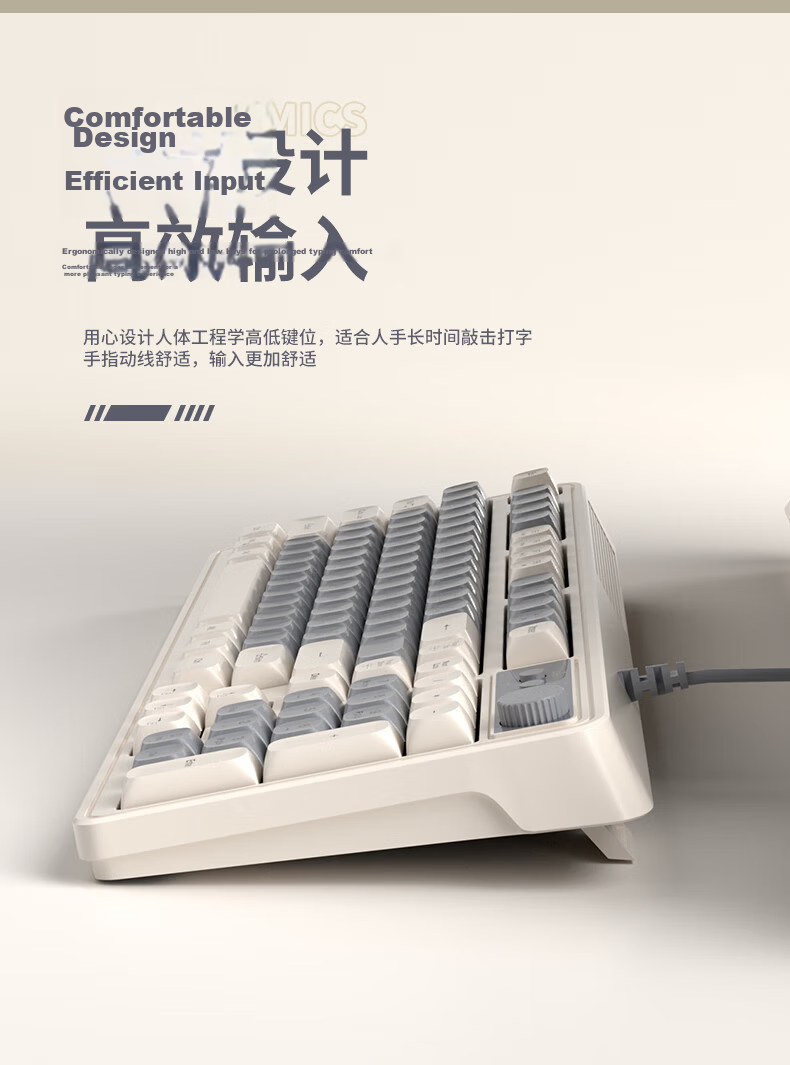 MageGee GK980 Mechanical Feel Keyboard And Mouse Set, 98-Key RGB Backlit Wired Keyboard, Office And Gaming Keyboard And Mouse Combo, Computer Laptop Keyboard And Mouse, White And Blue Color 3