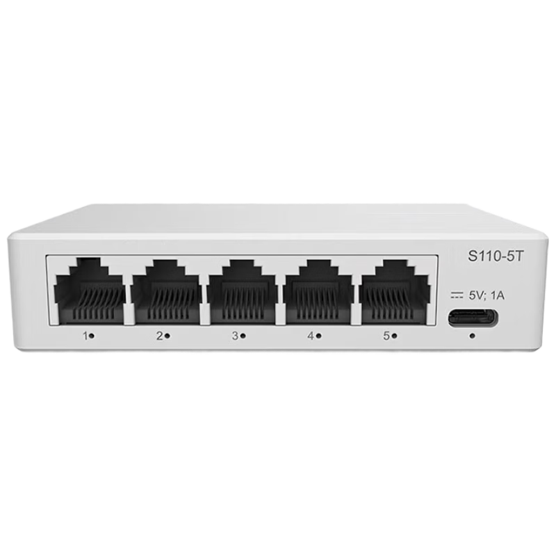 Huawei Kunling 8-Port Gigabit S110-8T Network Switch Unmanaged Splitter Enterprise Office Home Plug and Play Low Power