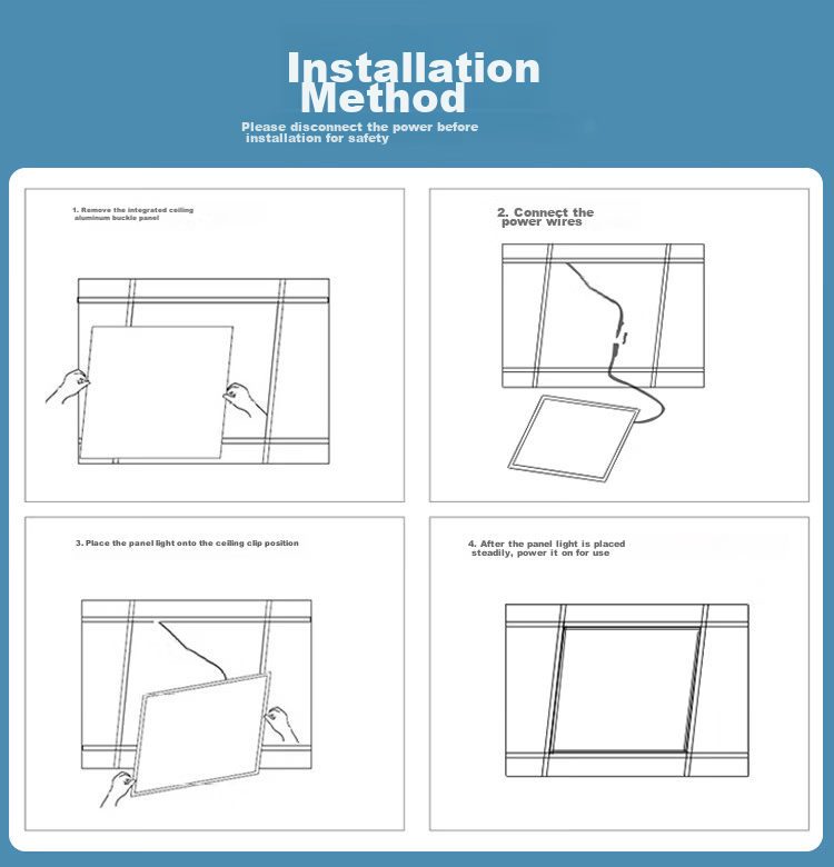 Foshan Lighting (FSL) LED Integrated Ceiling Panel Light 42W 6500K 600x600 Ultra-thin Aluminum Clip-in Property Use 12