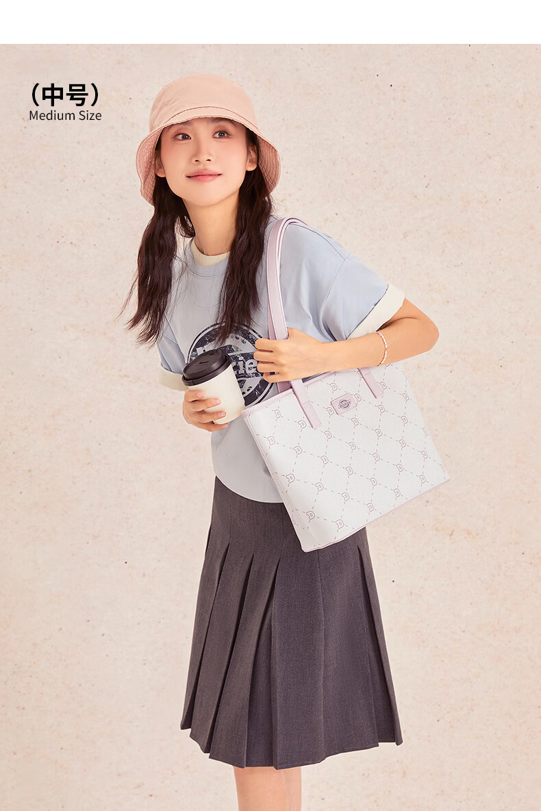 Dickies Women's Tote Bag Crossbody Handbag DK Multi-Compartment Simple Commuter Large Capacity Shoulder Bag 20