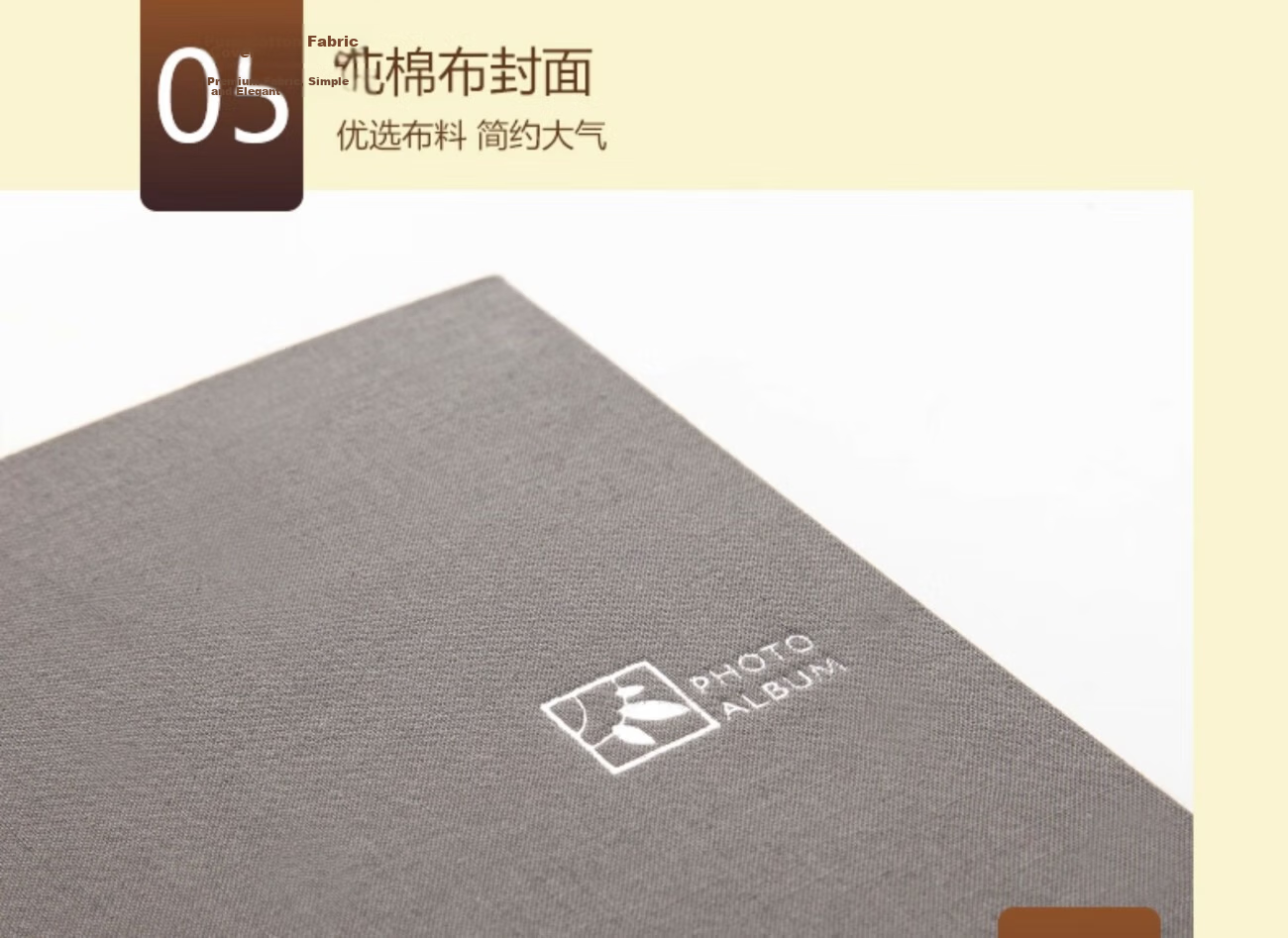 Nakabayashi Zonglin NCL Fabric Photo Album, Pocket-Style Family Memory Book, 5/6/7 Multiple Sizes Mixed Storage Album, 6 Inch/7 Inch Light Blue Mixed 8