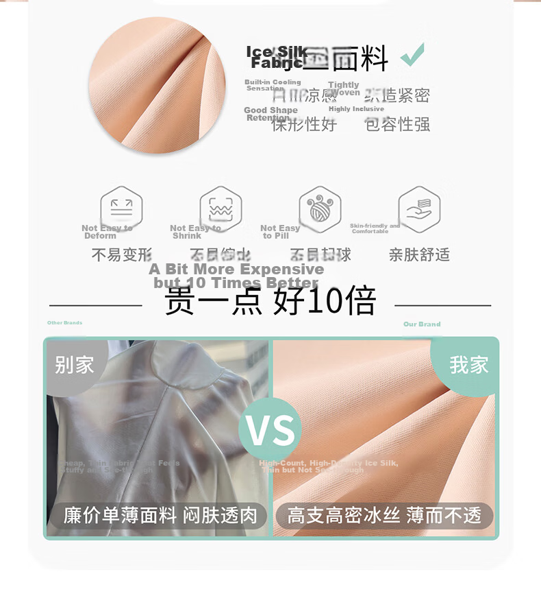Langsha Safety Shorts Anti-Exposure Seamless Layered Triangle Thin Cotton Crotch Five-Point Women's Leggings 8