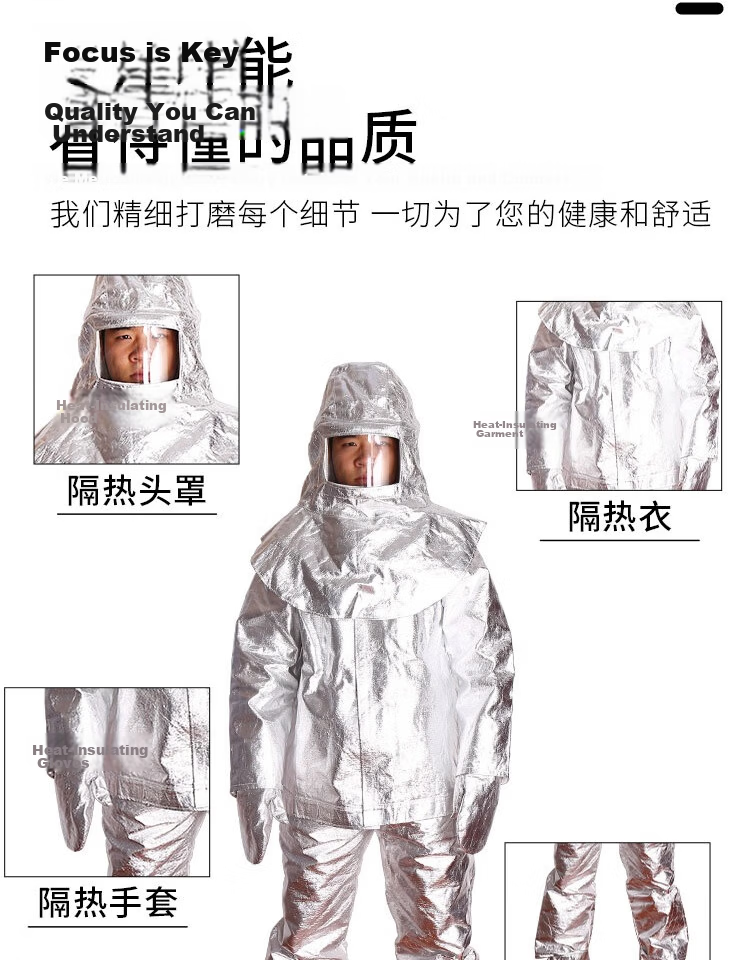 Minggu Heat Insulation Suit 500°C High Temperature Resistant Workwear Anti-Scald Protective Clothing CW656181 5