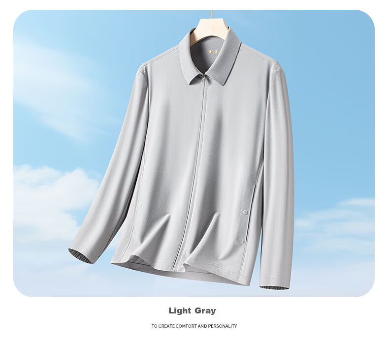 Lozi Men's Sunscreen Jacket 2026 Summer New High-End Ice Silk Lightweight Casual Business Commuter Jacket 13