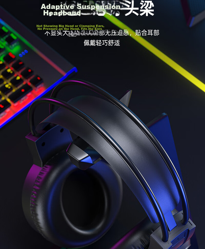 HP H100 Gaming Headset Over-Ear with Microphone Wired USB for PC Esports Delta Operation Black 10