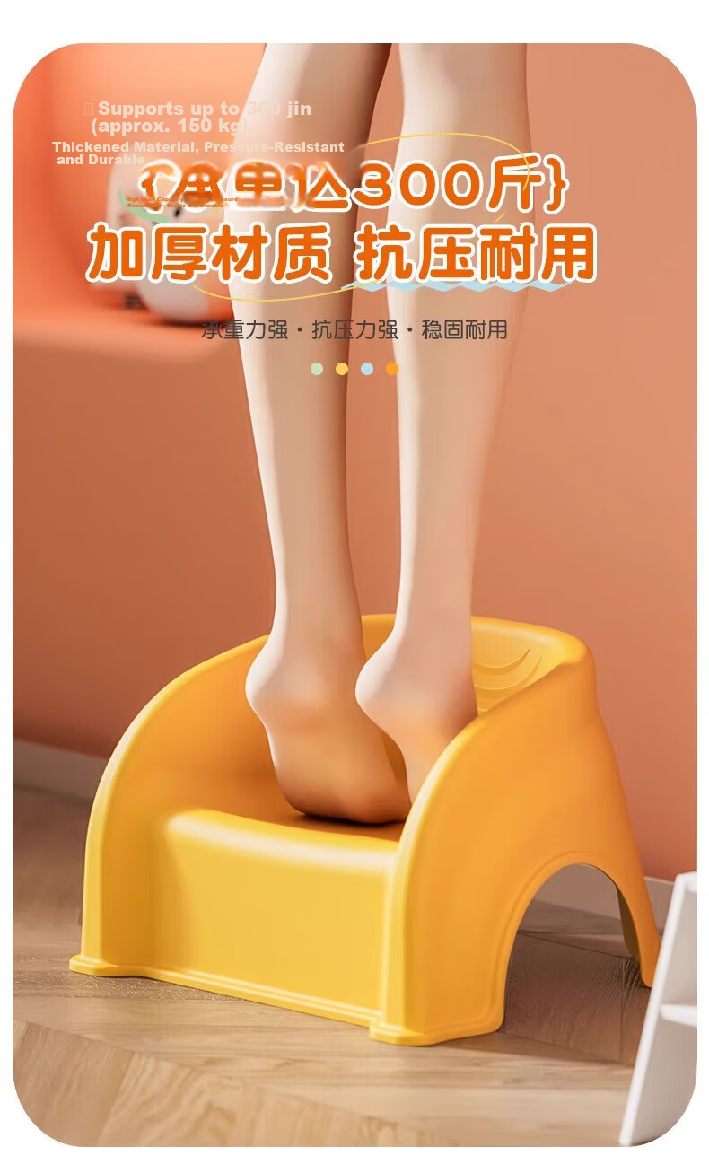COODORA Baby Stool Infant Learning Seat Kindergarten Children's Backrest Small Chair Non-Slip Stool Bathroom Bath Stool 10