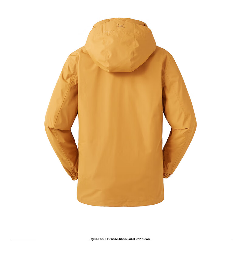 Jeep Men's And Women's Three-In Outdoor Windproof Waterproof Mountaineering Jacket, Fleece Detachable Coat, 075 Brand Black S 39