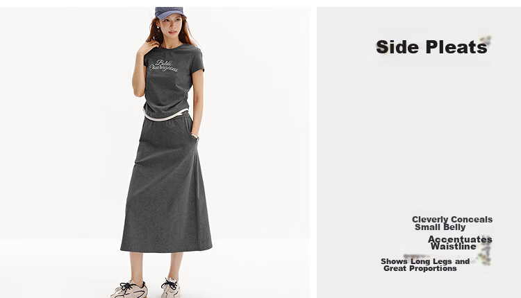 Semir Summer Women's Set Letter Print Crop T-Shirt and Long Skirt Two-Piece Outfit 2026 101326117004 9