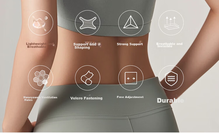 JD Jingzao Sports Posture Corrector Adult Unisex Shoulder Brace Breathable Lightweight Back Straightener 2