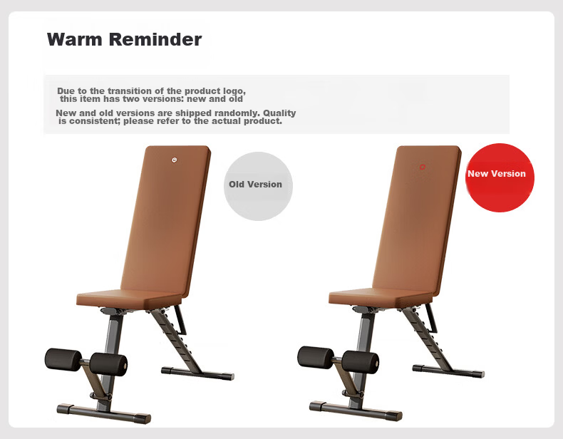 JD Jingzao Dumbbell Bench Home Multifunctional Sit-up Auxiliary Board Bench Press Fitness Training Chair Fly Bird Bench Brown Black 3