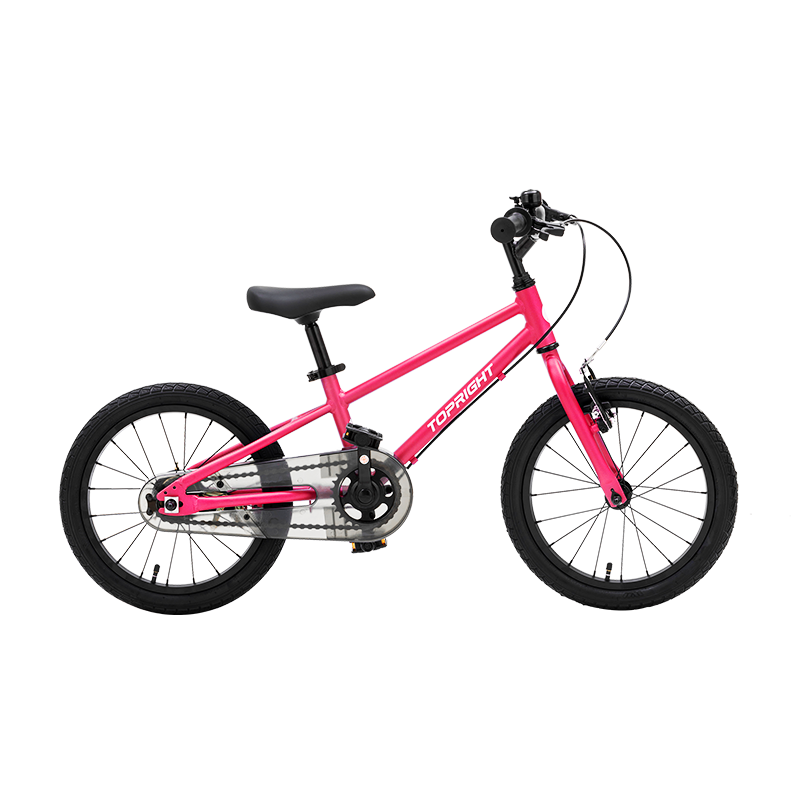 TOPRIGHT Sold by JD, Honeybird Aluminum Alloy Children's Bicycle for Girls Aged 3-8, Baby Pedal Bike, 16-Inch Pink