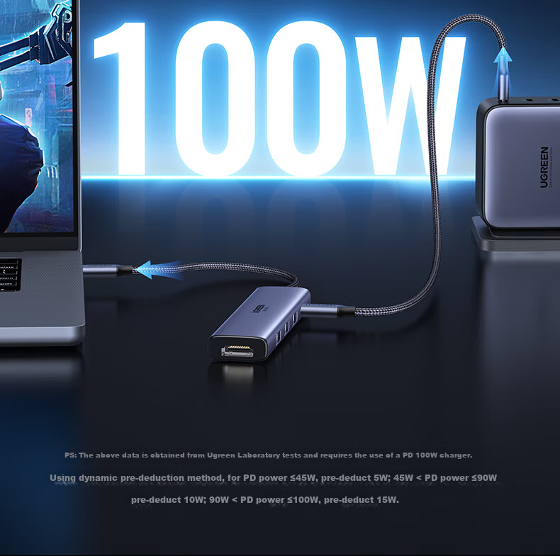 UGREEN Type-C Expansion Dock, 8K30Hz Expansion Dock to HDMI2.1 Converter, 4K120Hz Adapter, Compatible with Apple Computers MacBook Neo And Huawei Laptops 20