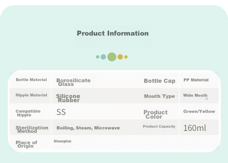 Pigeon [First Baby Bottle] Glass Wide-Neck Bottle, 80ml, SS Size Nipple, 0 Months+ 15