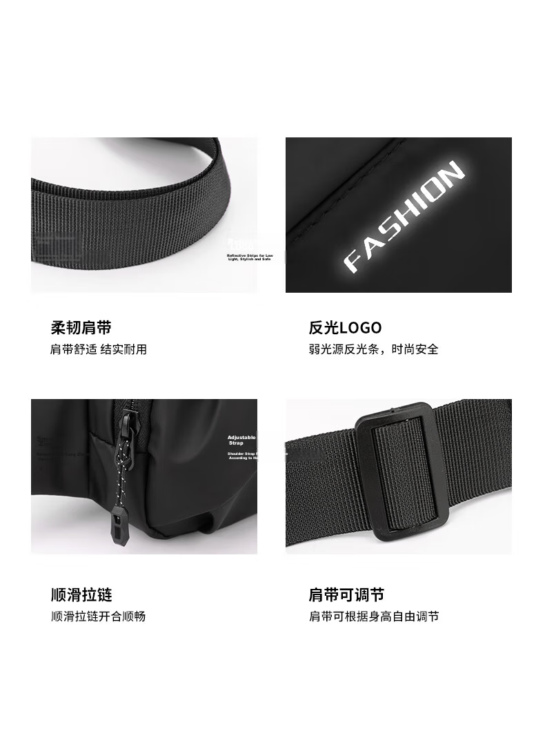 Half Cigarette Men's Single Shoulder Bag Trendy Cycling Outdoor Crossbody Mini Waist Bag Casual Lower Back Bag Student Sports Chest Bag Gift 17