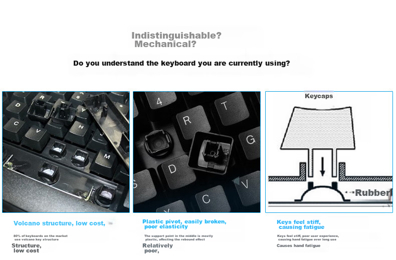 B.O.W Hangshi MK610 Wireless Keyboard and Mouse Set Retro Chocolate 79-Key Laptop Office Universal White 7