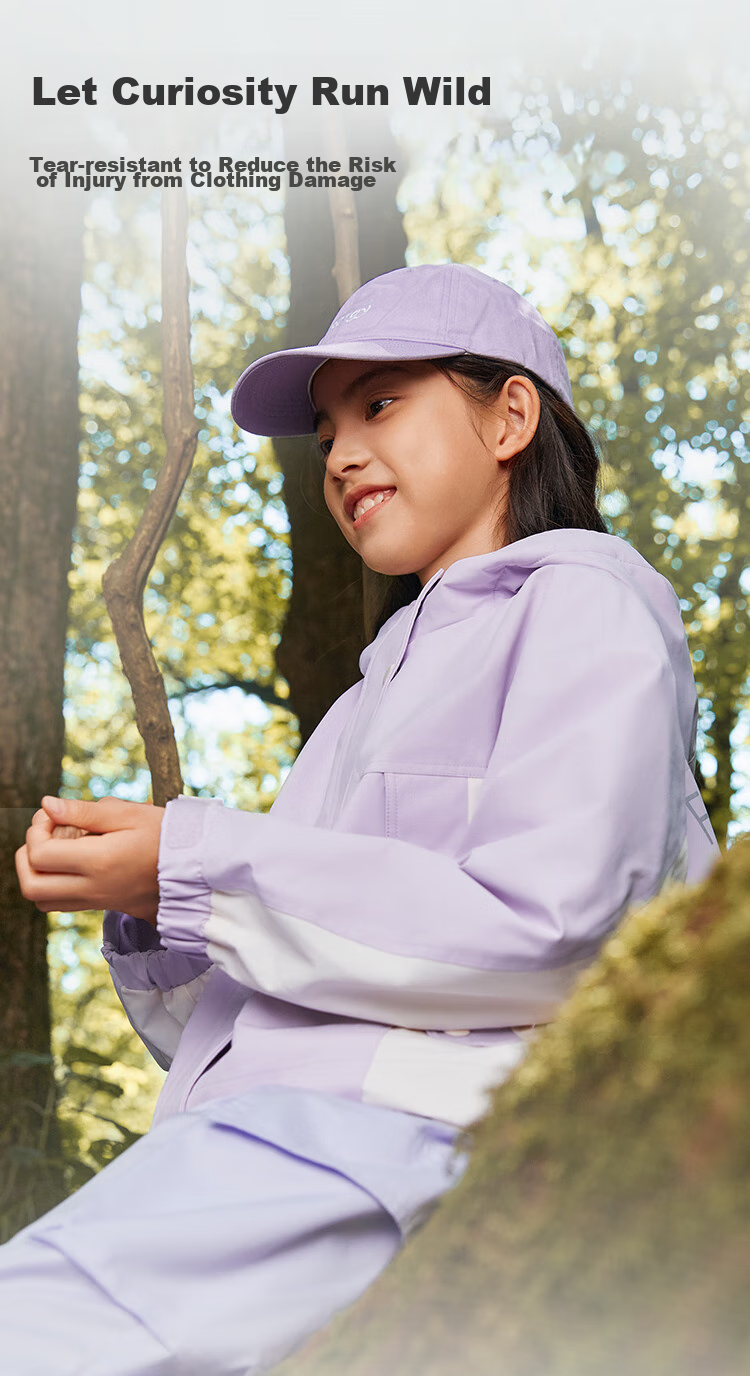 BALABALA Children's Outerwear, Girls' Jacket, Autumn 2024 Collection, for Older Children, Waterproof And Windproof, Color-Block Design, Trendy Top, 208324105005 4